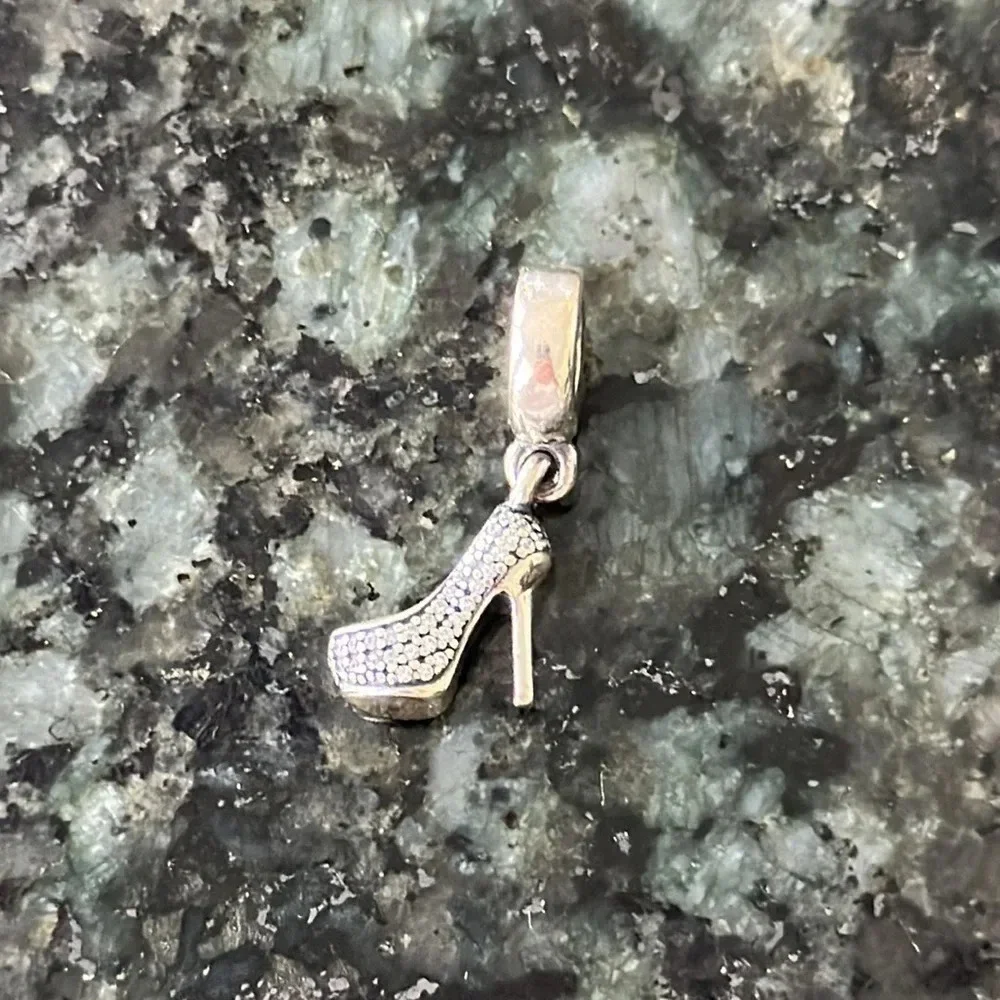 Pandora stiletto swarovski crystals charm